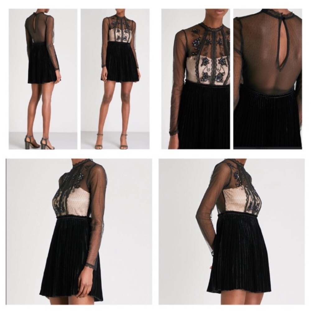 🚨LAST CHANCE 🚨Free People Sequin Velvet Dress - Picture 2 of 8